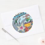 The Brave And The Bold Issue 28 Classic Round Sticker for Laptops and Planners
