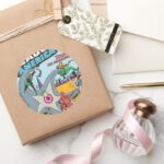 The Brave And The Bold Issue 28 Classic Round Sticker for Laptops and Planners