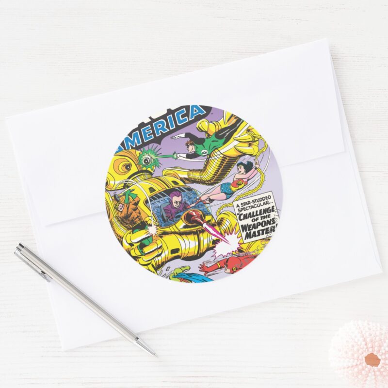 The Brave And The Bold Issue 29 Classic Round Sticker for Notebooks and Journals