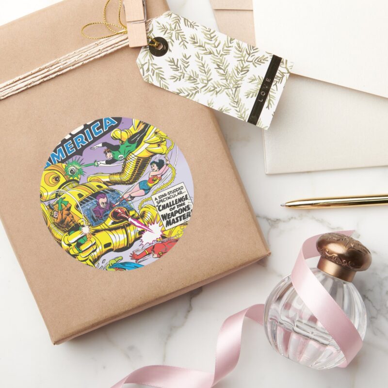 The Brave And The Bold Issue 29 Classic Round Sticker for Notebooks and Journals