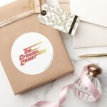 Crimson Comet Logo Classic Round Sticker for Laptops and Water Bottles