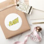 The Flash Logo Yellow Classic Round Sticker