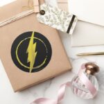 The Flash Yellow Chest Emblem Classic Round Sticker
