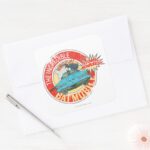 The Incredible Batmobile Icon Square Sticker