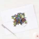 The Joker Explosion Classic Round Sticker