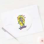 The Joker Cackles 2 Classic Round Sticker