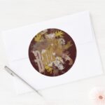 The Joker Gun Bang Carnival Collage Classic Round Sticker