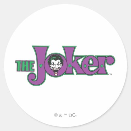 The Joker Logo Classic Round Sticker