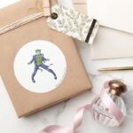 The Joker Yells Classic Round Sticker