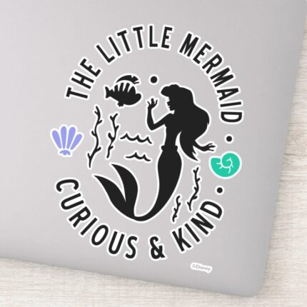 The Little Mermaid Outline Curious Kind Sticker