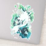 The Little Mermaid Watercolor Silhouette Sticker