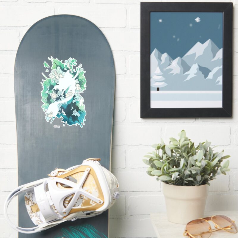 The Little Mermaid Watercolor Silhouette Sticker