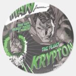 The Man From Krypton Classic Round Sticker