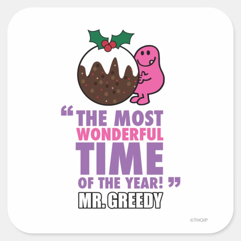 The Most Wonderful Time Square Sticker The Most Wonderful Time Square Sticker