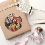The Muppets Most Wanted Hits The Road Classic Round Sticker
