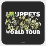 The Muppets World Tour Square Sticker