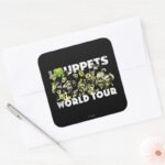 The Muppets World Tour Square Sticker