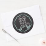 The Muppets Chef Framed Classic Round Sticker