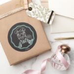 The Muppets Chef Framed Classic Round Sticker