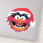 The Muppets Christmas Animal Face Sticker