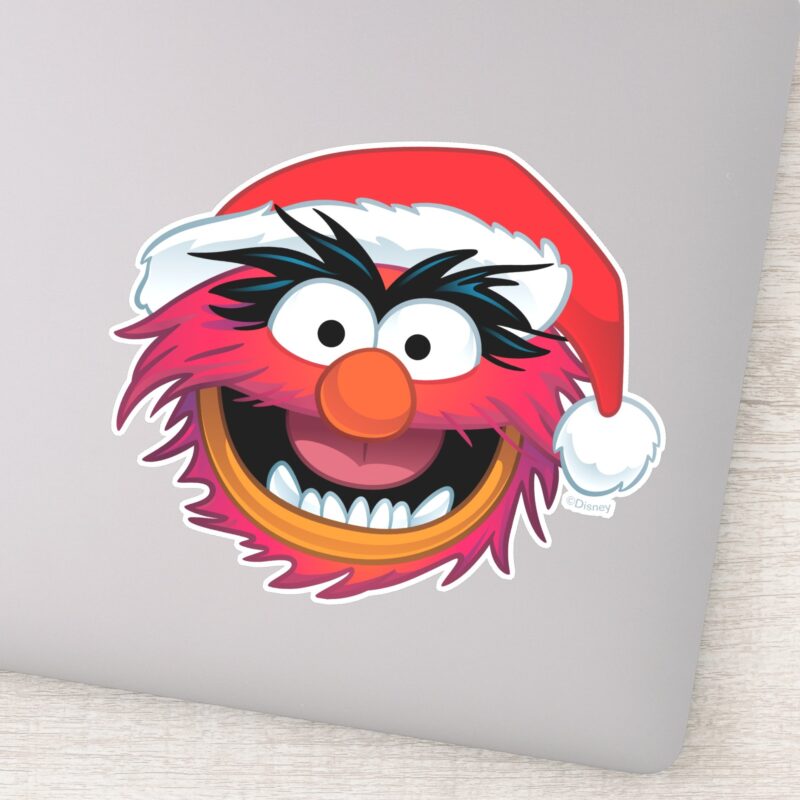 The Muppets Christmas Animal Face Sticker The Muppets Christmas Animal Face Sticker