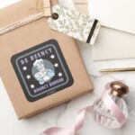 The Muppets De Beency Bouncy Burger Logo Square Sticker