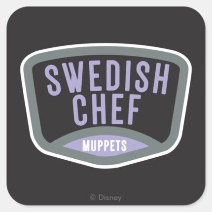 The Muppets Swedish Chef Square Sticker