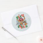 The Muppets Want Presents Classic Round Sticker
