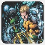 The New 52 Aquaman 1 Square Sticker