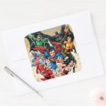 The New 52 Cover 1 4th Print Square Sticker