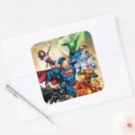 The New 52 Cover 2 Square Sticker