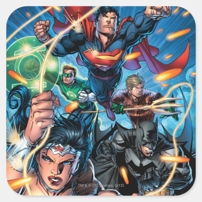 The New 52 Cover 4 Square Sticker The New 52 Cover 4 Square Sticker