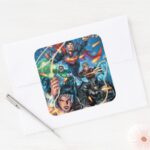 The New 52 Cover 4 Square Sticker