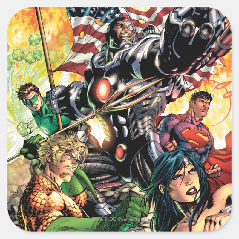 The New 52 Cover 5 Square Sticker The New 52 Cover 5 Square Sticker