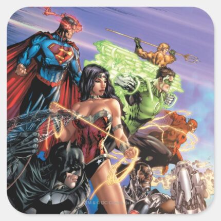 The New 52 Cover 5 Variant Square Sticker