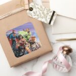 The New 52 Cover 5 Variant Square Sticker