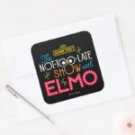 The Not Too Late Show With Elmo Square Sticker