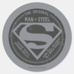The Original Man Of Steel Classic Round Sticker