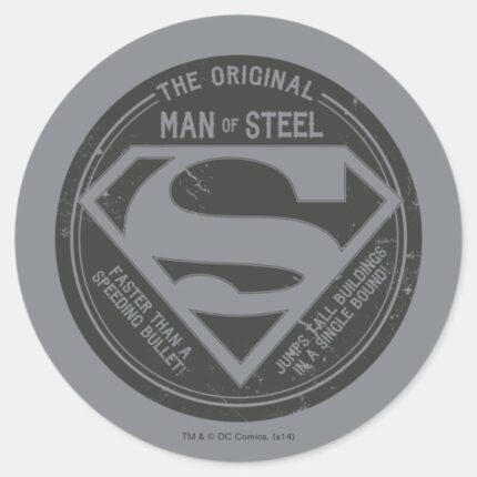 The Original Man Of Steel Classic Round Sticker