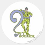 The Riddler Logo Green Classic Round Sticker