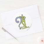 The Riddler Logo Green Classic Round Sticker