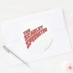 The Scarlet Speedster Logo Classic Round Sticker