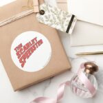 The Scarlet Speedster Logo Classic Round Sticker