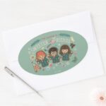 The Season Is Sweeter With Friends Oval Sticker
