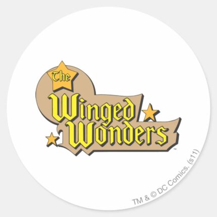 The Winged Wonders Logo Classic Round Sticker