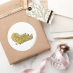 The Winged Wonders Logo Classic Round Sticker