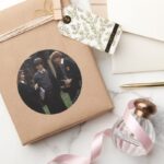 The Group Outside Of Hogwarts Classic Round Sticker