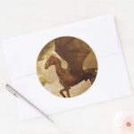 Thestral Classic Round Sticker