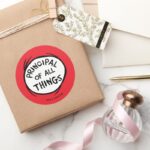 Thing One Thing Two Principal Of All Things Classic Round Sticker