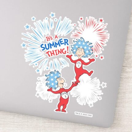 Thing One Thing Two Its A Summer Thing Sticker